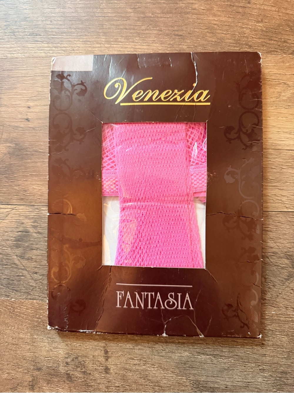 Venezia Bright Pink Mesh Hosiery Accessory